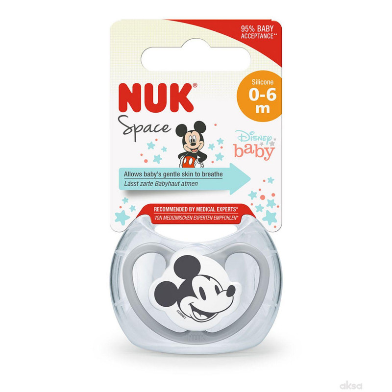 Sucettes Nuk 6-18 mois silicone classic