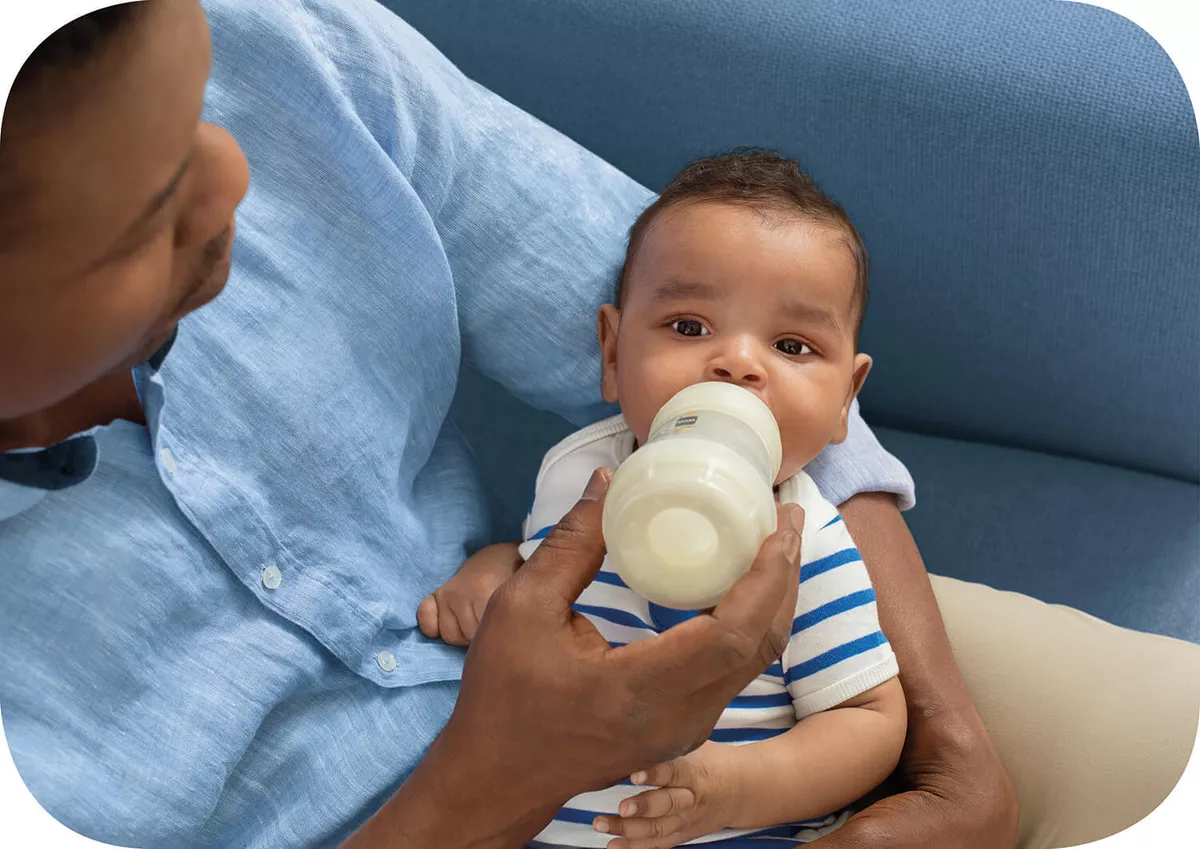 MAM Biberon Easy Start Anti-Colique (320 ml), biberon bébé idéal pour  l'allaitement mixte, tétine débit 3, base aérée anti-colique, Aqua