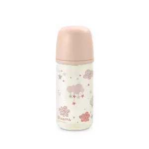 Suavinex Biberon en Verre Dreams Tétine Symétrique SX en Silicone Débit Moyen 240 ml