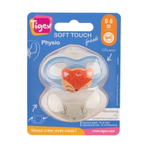 Tigex 2 Sucettes Physiologiques SOFT TOUCH FRIENDS 0-6m