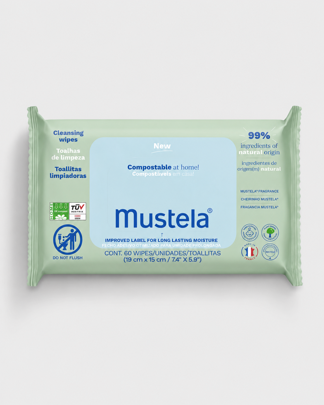 Mustela Lingettes Nettoyantes à l'avocat BIO