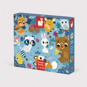 Janod Puzzle Tactile Les Animaux de La Forêt 20 Pièces