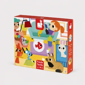 Janod Puzzle Tactile Les Animaux Domestique 20 Pièces
