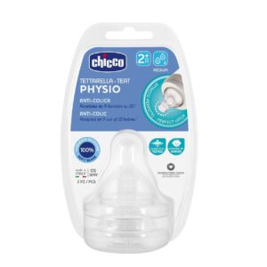 Chicco Tétine Physio - Débit (Moyen) 2m+