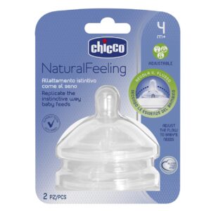Chicco Tétine Naturalfeeling - Débit (Variable) 4m+