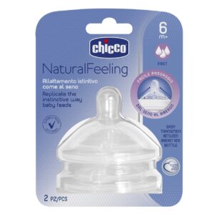 Chicco Tétine Naturalfeeling - Débit (Rpide) 6m+
