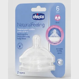 Chicco Tétine Naturalfeeling - Débit (Rpide) 6m+