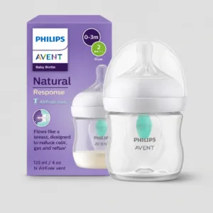 Avent Biberon Naturel En Plastique 125ml à Réponse Naturelle Valve AirFree