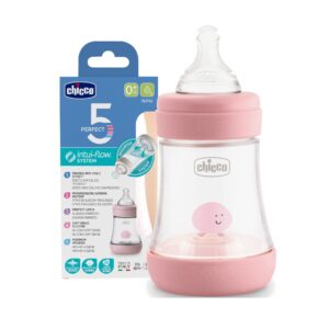 Chicco Biberon Perfect 5 150ML en Plastique - FLUX LENT
