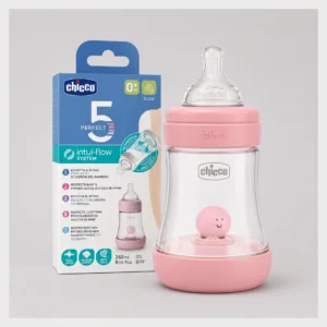 Chicco Biberon Perfect 5 150ML en Plastique - FLUX LENT