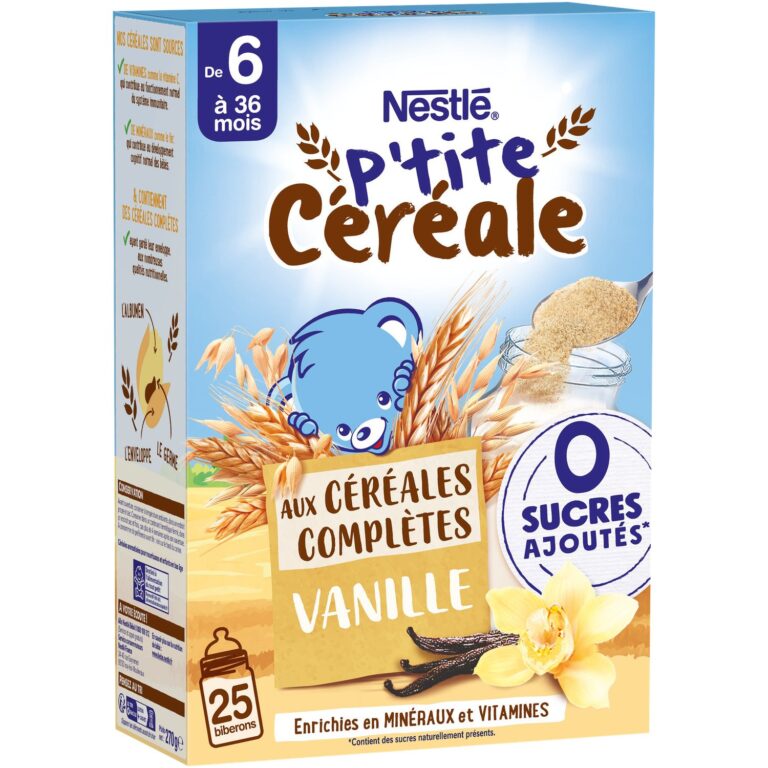 NESTLÉ P’tite Céréales Aux Céréales Complètes Saveur Vanille 0 Sucres — free download