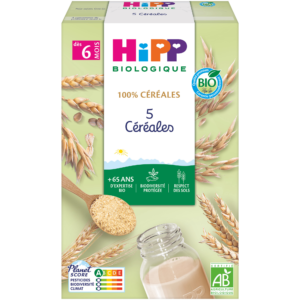 HiPP 5 Céréales, 6 mois+