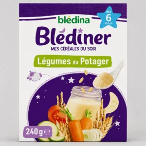 Blédina Blédîner - Légumes du Potager Mes Céréales du Soir 240g 6M+