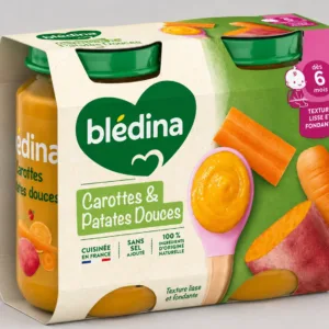 Blédina Petits pots - Carottes Patates douces 2x200g