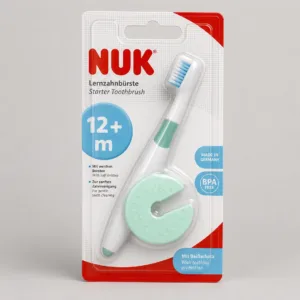 Nuk Brosse à Dents Educative 12 mois et plus + 1 Bague de Sécurité