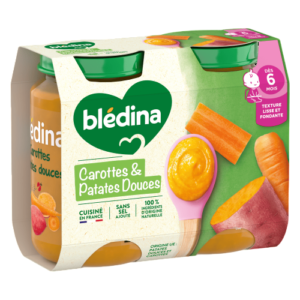 Blédina Petits pots - Carottes Patates douces 2x200g