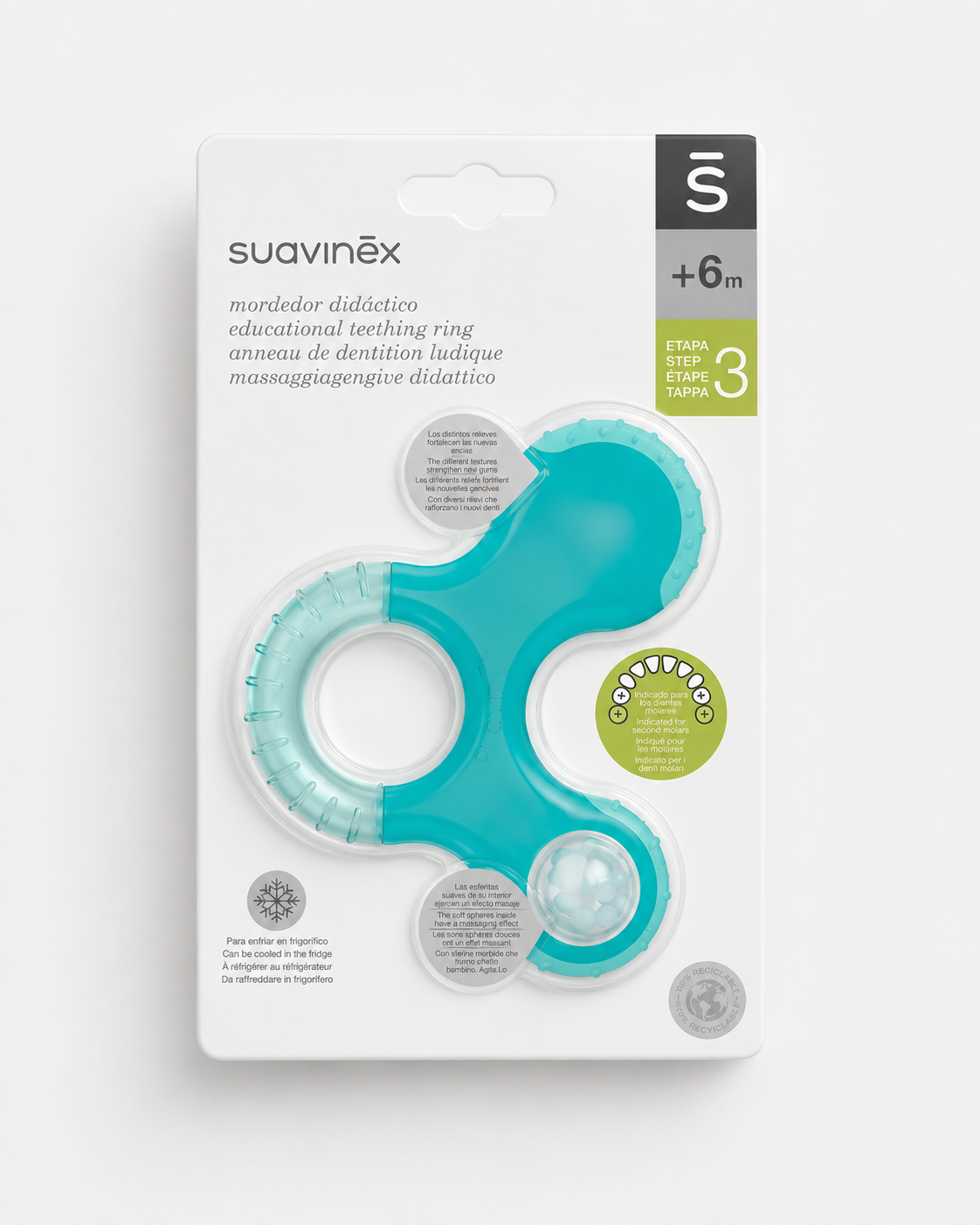 Suavinex Anneau de Dentition Réfrigérant 4M+