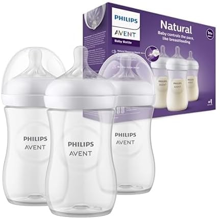 Avent Lot 3 Biberon Naturel En Plastique 260ml