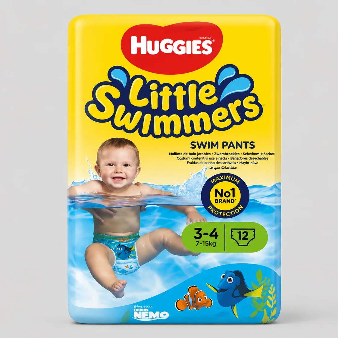 Huggies Maillots de Bain Jetables Taille 3/4 (7-15 kg) - Copier