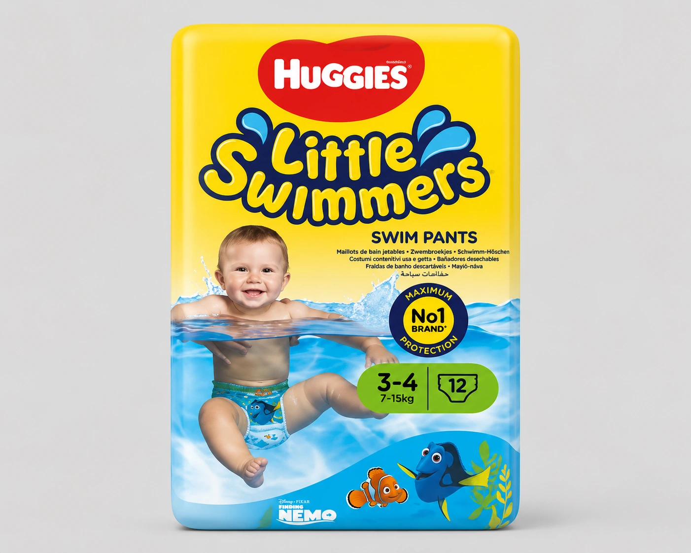 Huggies Maillots de Bain Jetables Taille 3/4 (7-15 kg) - Copier
